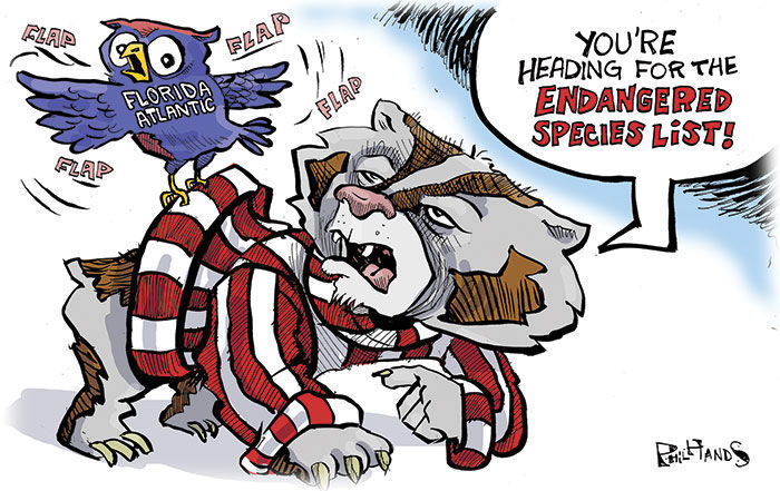 The Florida Atlantic Owls pester Bucky